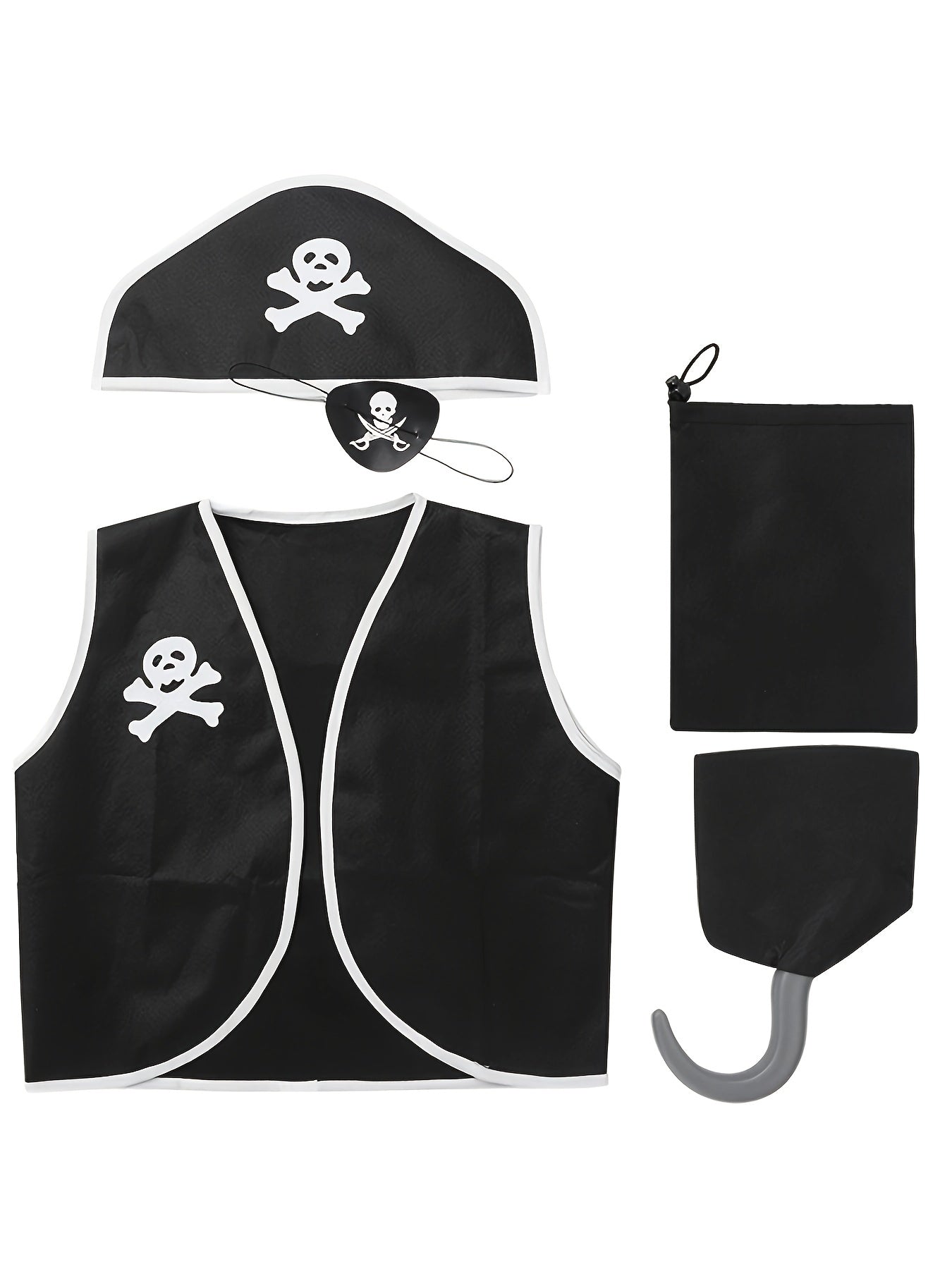 Boy's Pirate Costume Set for Halloween Party Performance