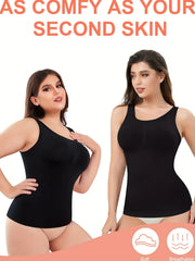 Compression Seamless Body Shaper Tank Top Solid Sports Activewear