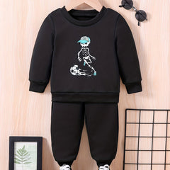 Baby & Football Player Print Outfit Set