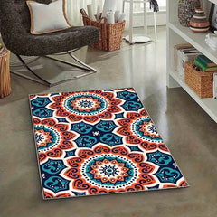 Boho Floral Runner Rug Soft Non Slip Washable Carpet for Hall Living Room