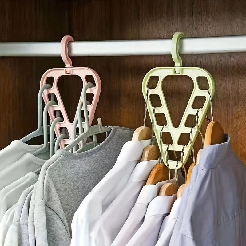 Rotatable Clothes Hanger for Closet Space Maximization