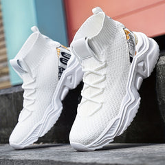 Men's Lightweight Slip On Casual Shoes Breathable Shock Absorbing Sock Shoes