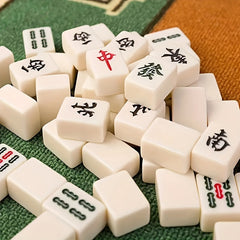 Mini Mahjong Set Travel Board Game Compact Portable Party Family Outdoor