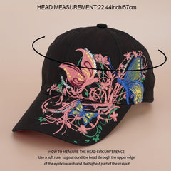 Ethnic Style Embroidered Sun Hat Baseball Cap for Men Women