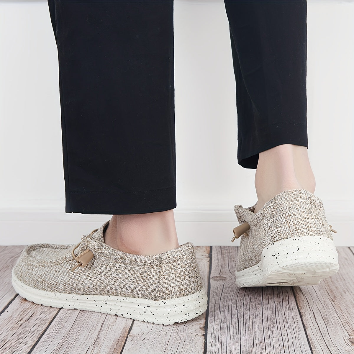 Men's Canvas Slip On Loafer Shoes Casual Anti skid Flat Sneakers