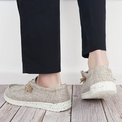 Men's Canvas Slip On Loafer Shoes Casual Anti skid Flat Sneakers