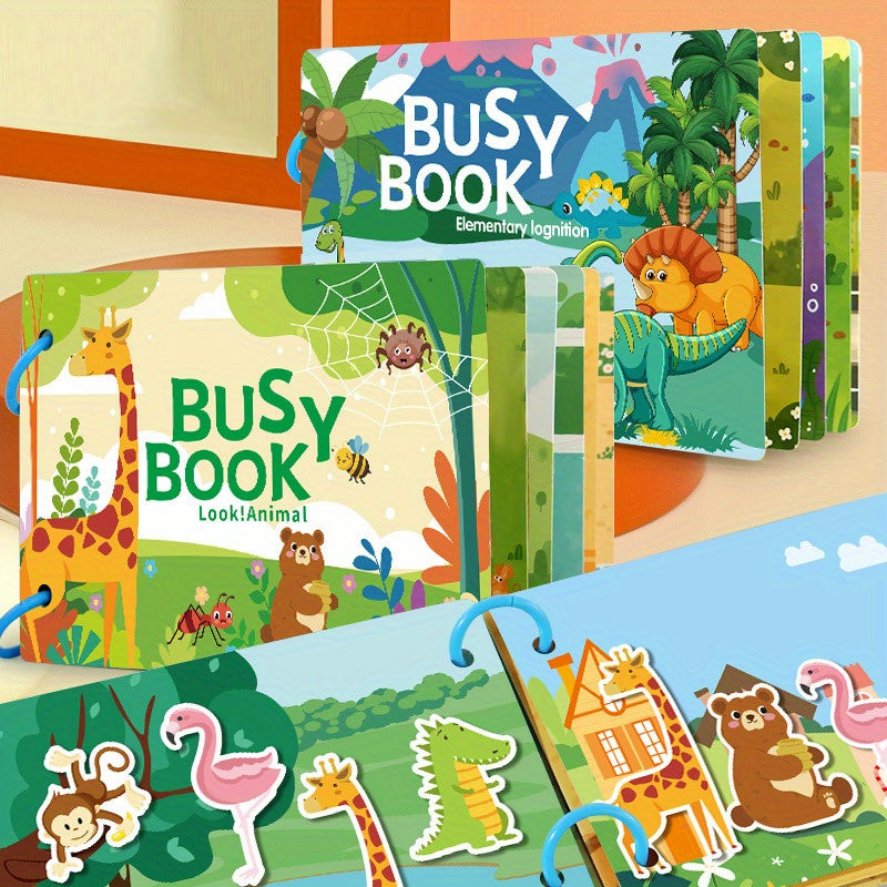 Interactive Alphabet Sticker Book for Ages 3-6