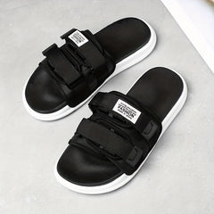 Men's Platform Slides Unisex Open Toe Slippers