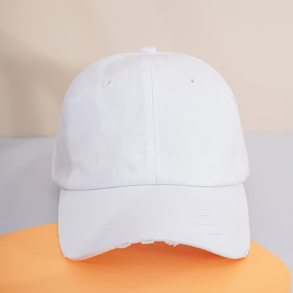 Women's Candy Denim Baseball Cap Distressed Washed Sports Hat
