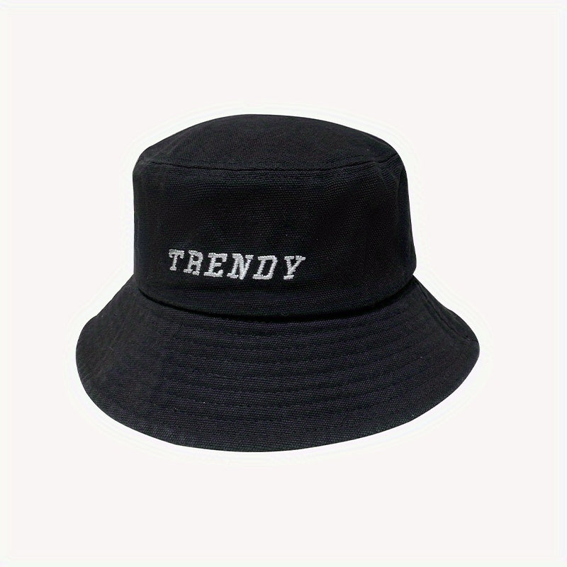 Embroidery Unisex Bucket Hat Lightweight Couple Basin Hat