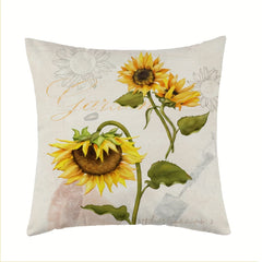 Sunflower Throw Cushion Cover - Home Decor Room Bedroom Living Room