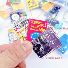 1pc Dollhouse Mini Book Flip Book Modern Magazine Decoration Christmas Gift