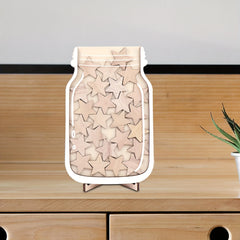 Wooden Reward Jar with Stars Incentive Reward Jar