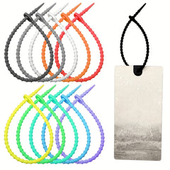 5 Silicone Reusable Zip Ties Cable Ties Straps Cord Keeper Organizer