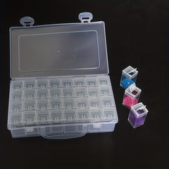 32-Slot DIY Diamond Painting Storage Box Beads Charms Jewelry Organizer