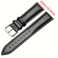 Leather Watch Band 14-22mm Replacement Wrist Strap
