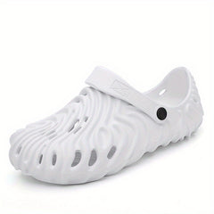 Women's Solid Clogs Hole Sandals Soft Sole Summer Non Slip Casual Sandals