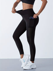 High Waisted Mesh Leggings for Women's Yoga