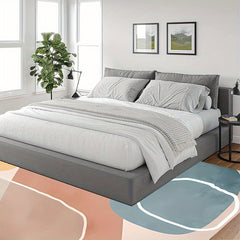 Soft Fluffy Plush Area Rug Modern Geometric Indoor Shaggy Rug