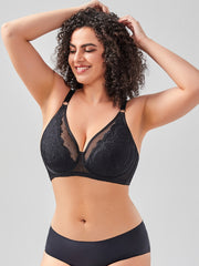 Full Coverage Underwire Mesh Bra