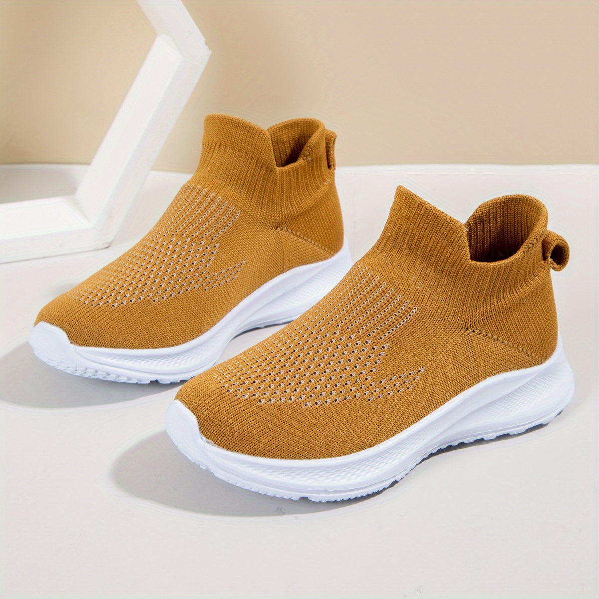 Breathable Woven Sneakers For Boys Lightweight Slip On