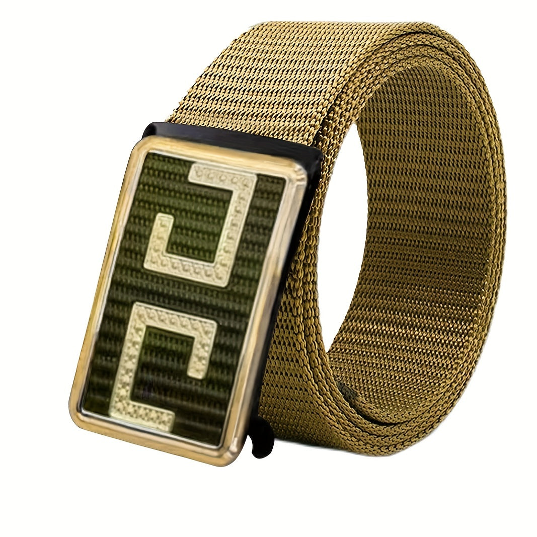Men's Slider Belt Business Casual Nylon Belt