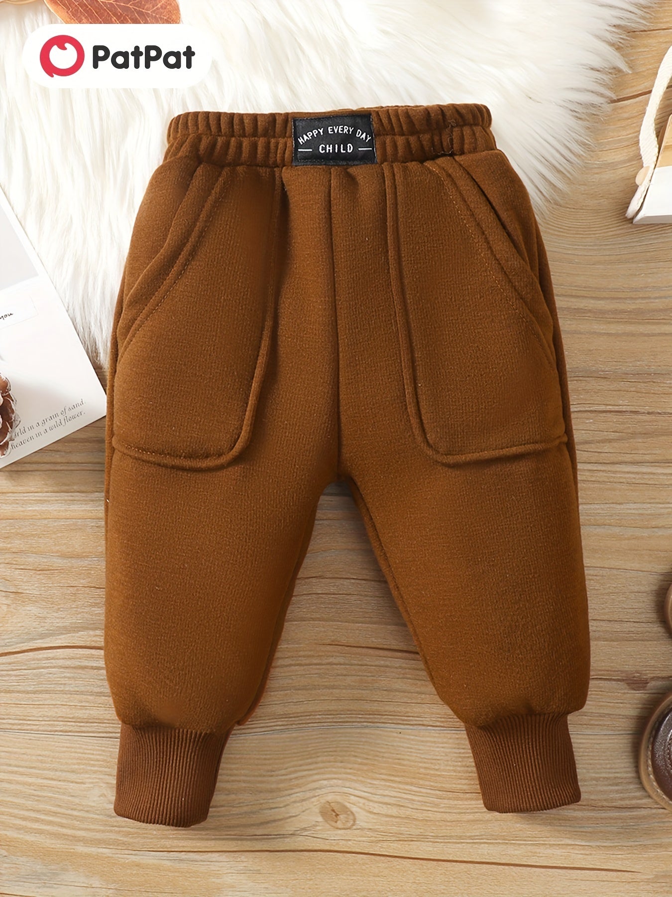 Baby's Casual Pants with Pockets Kid's Trousers Leggings