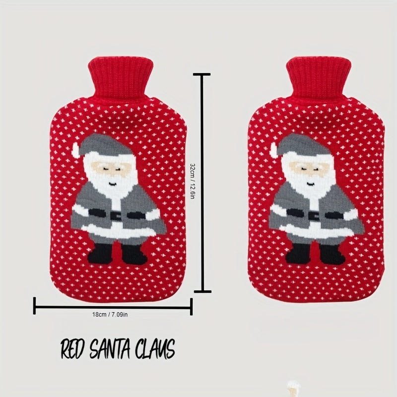 Christmas Hot Water Bag Cartoon Knitted Warm Hand Hot Water Bag