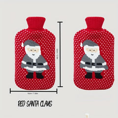 Christmas Hot Water Bag Cartoon Knitted Warm Hand Hot Water Bag