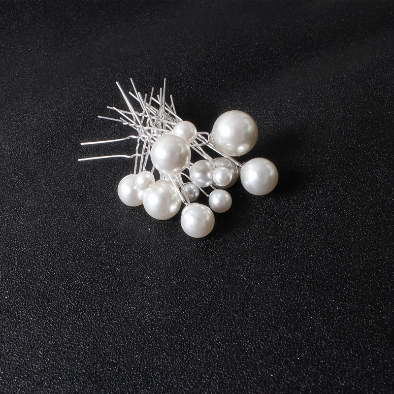 18pcs Faux Pearl Hair Pin Set Wedding Hair Accessory