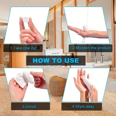 550pcs Compressed Towels + 5 Carrying Cases Camping Disposable Towels