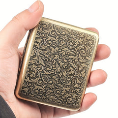 Metal Vintage Cigarette Box Portable Thickened Tobacco Case Holder