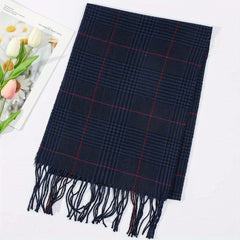 Plaid Men's Casual Scarf