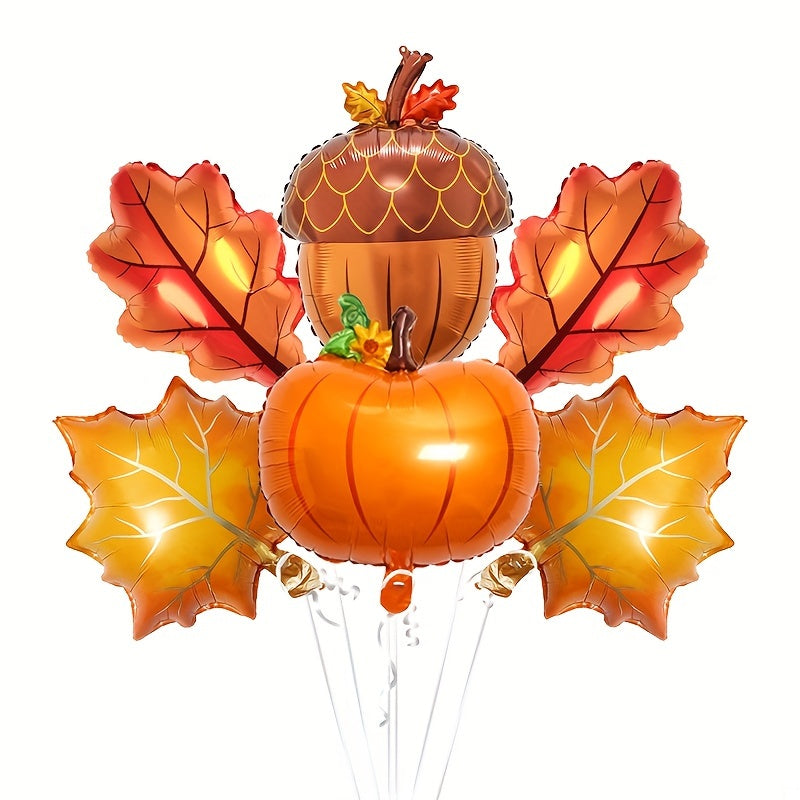 Thanksgiving Balloon Maple Leaf Mylar Balloons for Fall Home Decor