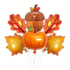 Thanksgiving Balloon Maple Leaf Mylar Balloons for Fall Home Decor