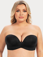 Plus Size Strapless Push Up Minimizer Bra