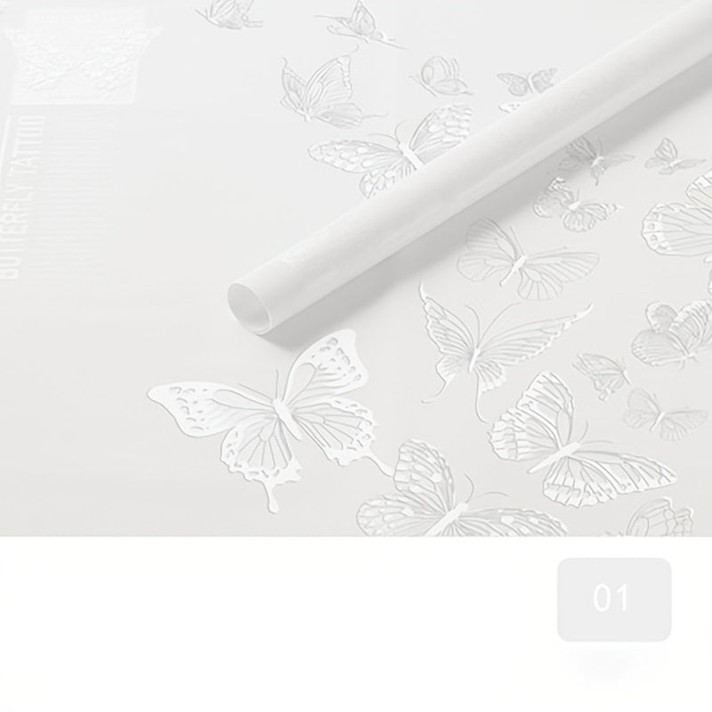 20pcs Butterfly Dance Jelly Film Waterproof Rose Wrapping Paper