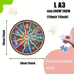 Zodiac Sign Wooden Puzzle Constellations 1000 Piece Set Ages 3 Gift Educational