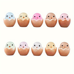 18pcs Glow in the Dark Mini Eggs Resin Garden Decor Easter Gift