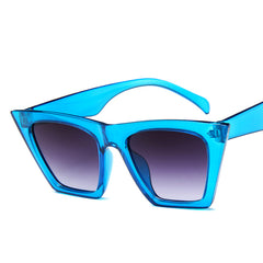 Vintage Oversized Cat Eye Y2K Gradient Sunglasses Women
