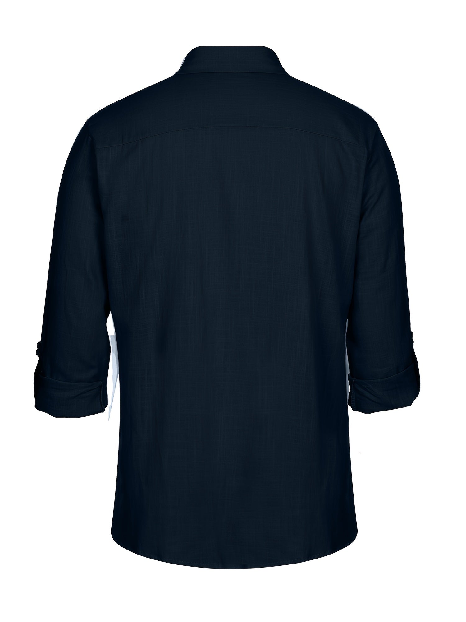 Men's Lace Casual Wrist Long Sleeve Shirt With Chest Pocket