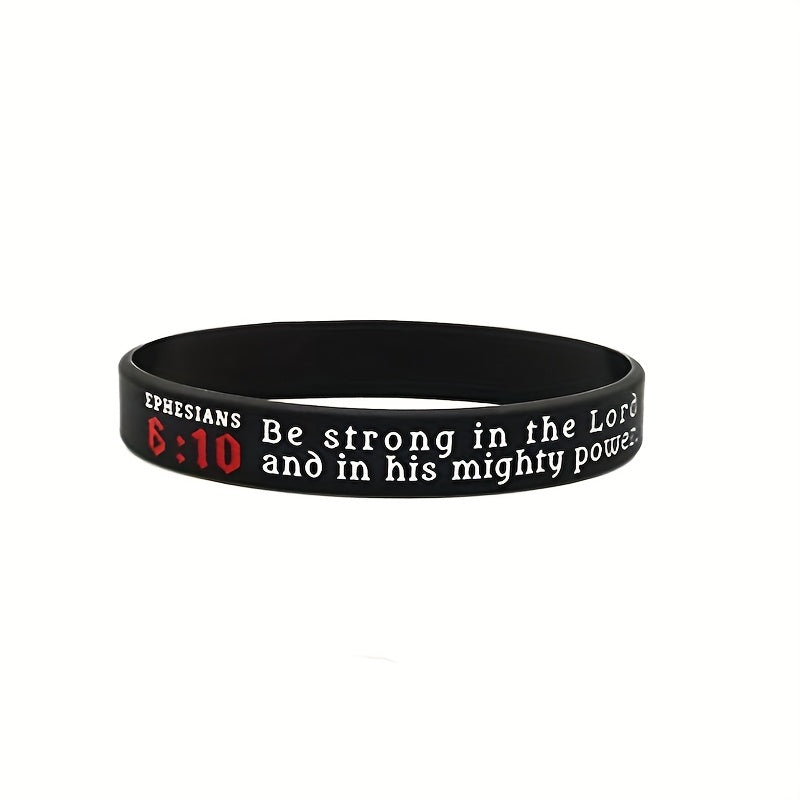 Christian Bible Bracelet Stretch Silicone Wristband