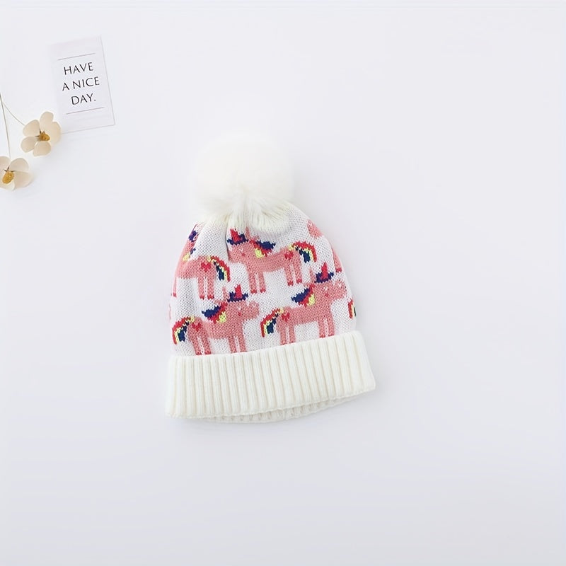 Warm Woolen Hat Unicorn Ear Protection For Baby Boys And Girls