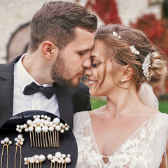 5pcs Bridal Pearls Hair Pins Hair Accessories For Brides