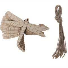 10pcs Wooden Dragonfly Ornaments DIY Wooden Slices Crafts Hanging Ornaments