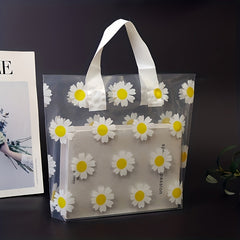 Small Daisy Gift Bag PVC Carrying Bag Cosmetics Clothes Holiday Accessories
