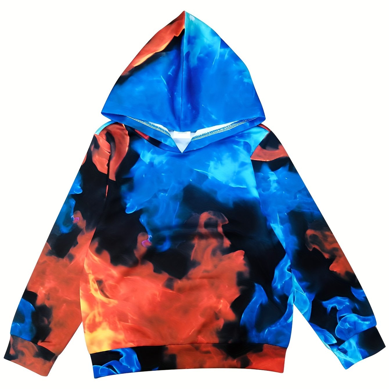 Girls Flame Graphic Hoodies Comfy & Casual Sports Gift