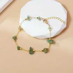 Colorful Natural Stone Beaded Bracelet for Girls