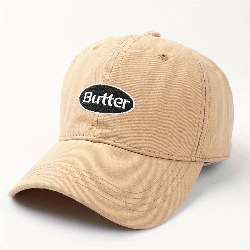 Circle Letter Embroidery Baseball Cap Light Specific Gravity Breathable Sun Hat