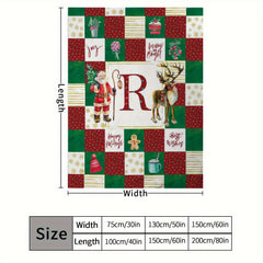 Christmas Santa Blanket Lightweight Warm Flannel Sofa Bedroom Chair